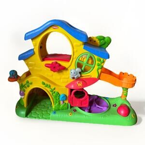 VTG Playskool Weebles Turn N Tumble Musical House Playset Squirrel Merry GoRound